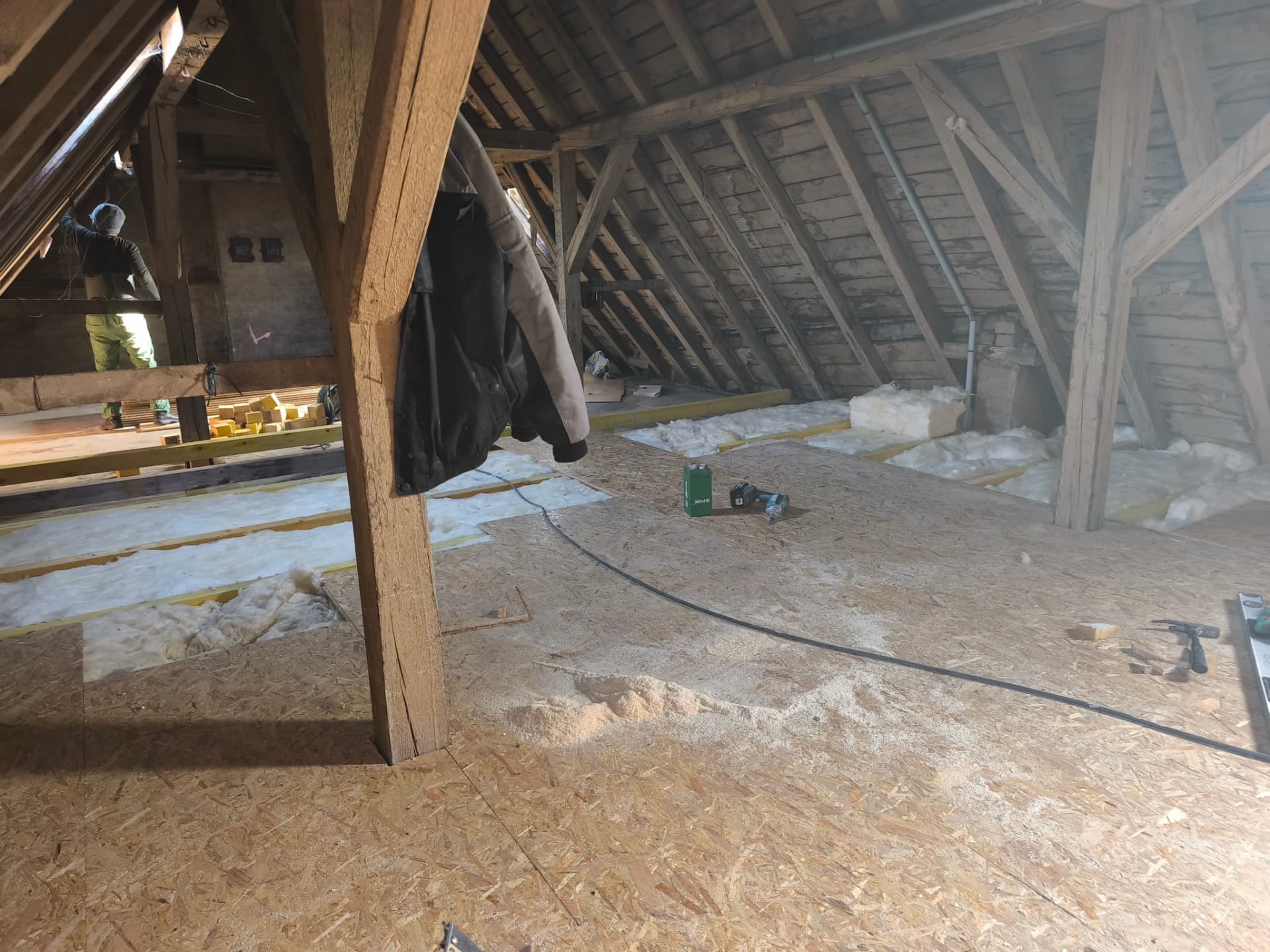 Aménagement & plancher combles — chantier Eco Renov 67 à Alsace